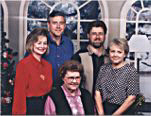 Inez with her sons and daughters-in-law.